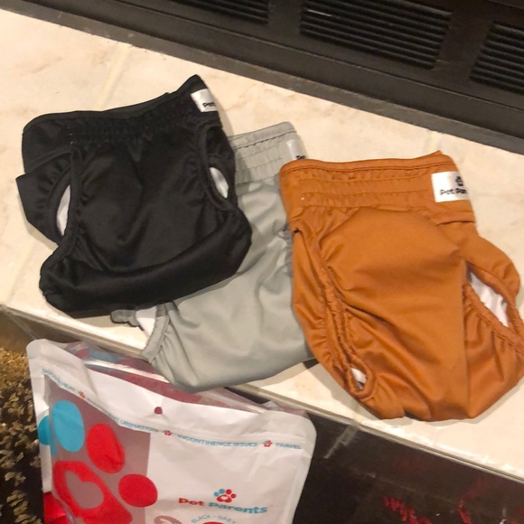 Pet Parents Set of 3 washable doggie/kitty diaper - Picture 2 of 4